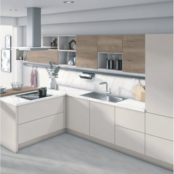 LAMINADOS ROBLE HALIFAX TABACO Y GRIS CLARO MATE
